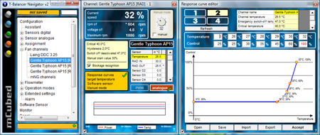 Navigator - настройки алогоритма управления вентиляторами