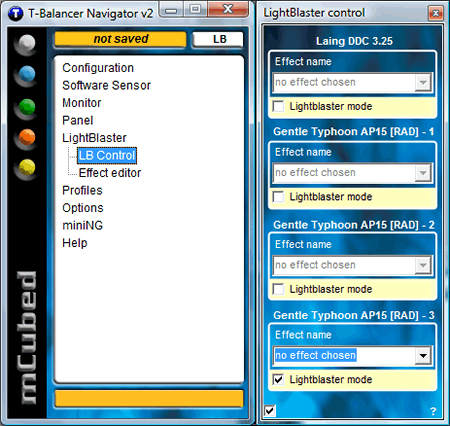 Navigator - активация управления лампами