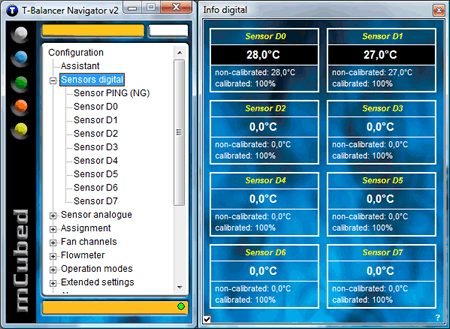 Navigator - сводная информация о цифровых датчиках