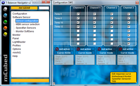 Navigator - настройка управления от показаний программы мониторинга