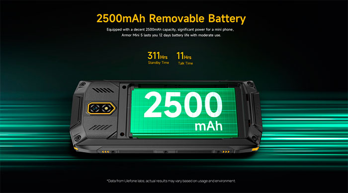 Компания Ulefone анонсировала защищённый кнопочный Android-смартфон Armor Mini 5