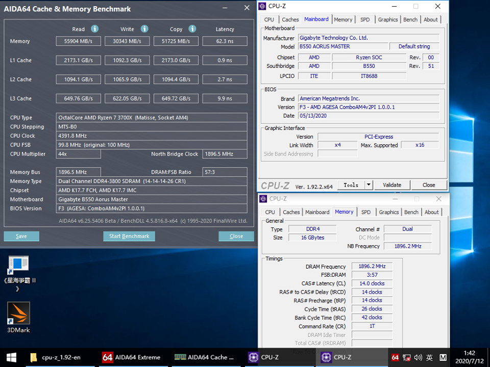 Скорость памяти Ryzen 7 3700X