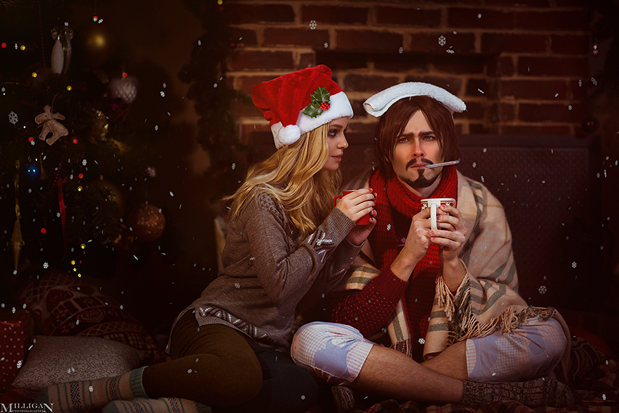 The Witcher - New Year - Dandelion and Priscilla by MilliganVick