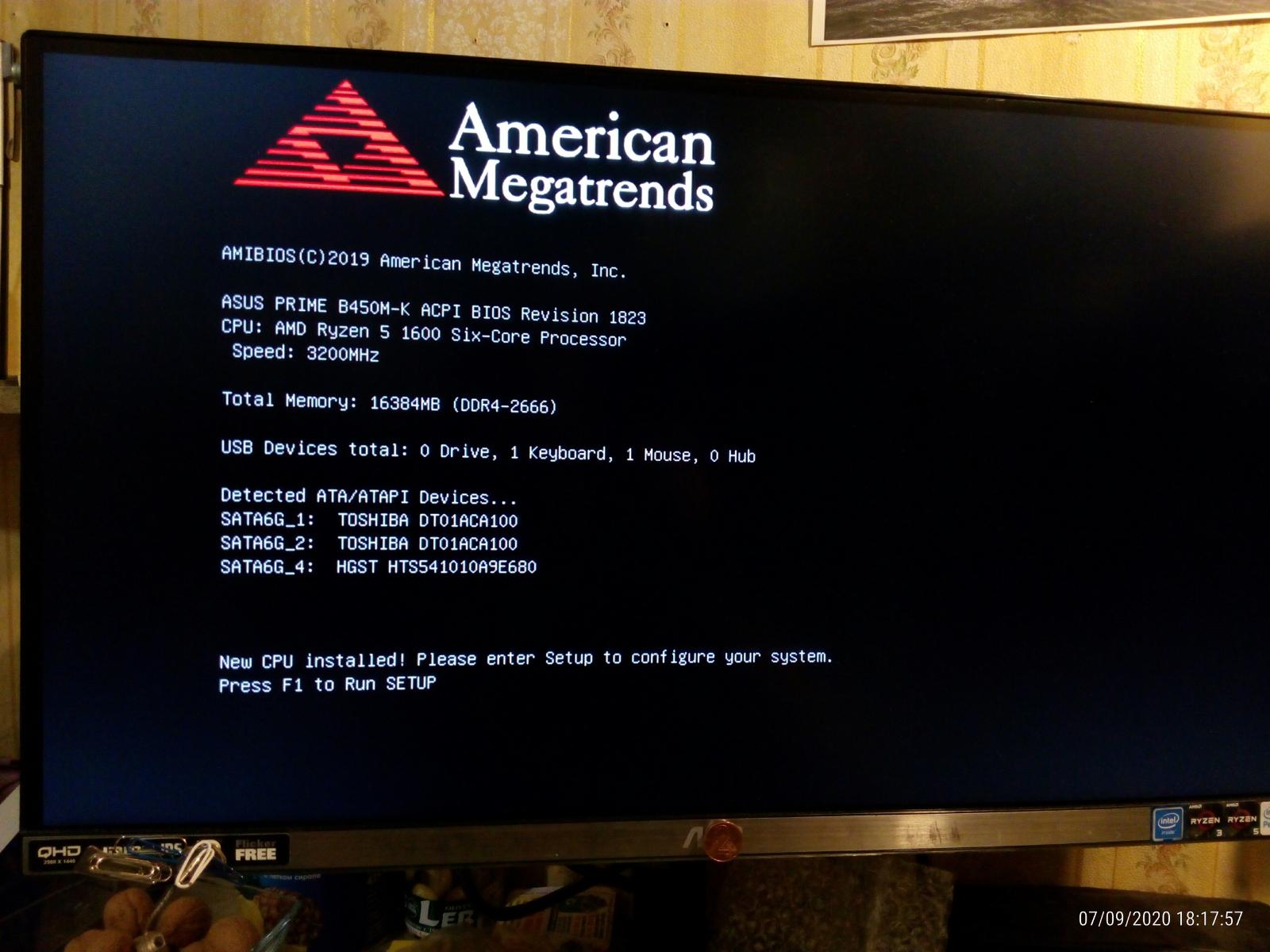 Initialize display